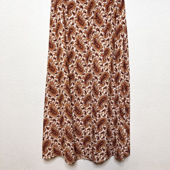 Faithfull The Brand Juniper Sable Paisley Midi Dress Size 6 - Picture 6 of 9